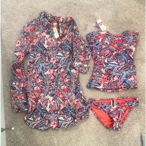 NWT Tommy Bahama Bandini, Hipster, and Coverup Set, XS